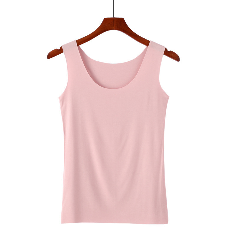 Amazon wish shrimp skin hot sale women's seamless ice silk vest women's summer southeast Asia cross-border Tiktok explosives