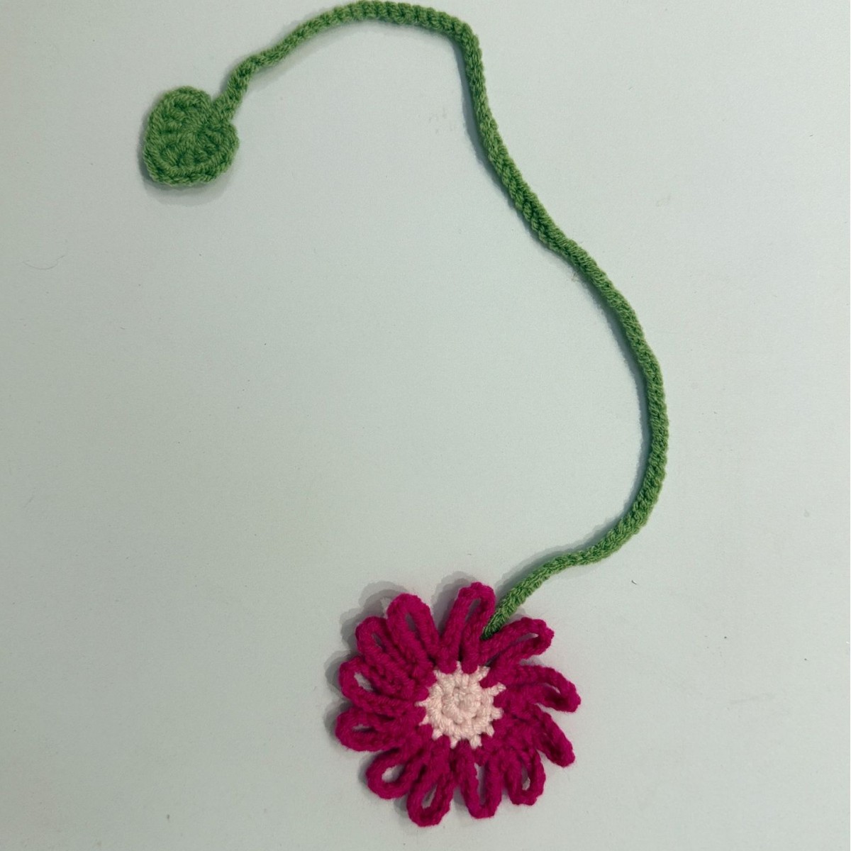 Purely Handmade Crocheted Daisies, Cockscomb, Four-Leaf Clover, Tulips, Bookmarks, Woolen Curtains, Straps, Small Pendants