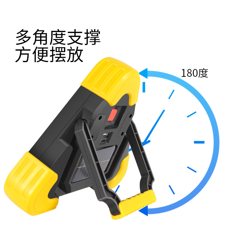 Car Warning sign car tripod with LED lighting lamp USB charging interface three-in-one triangle warning sign