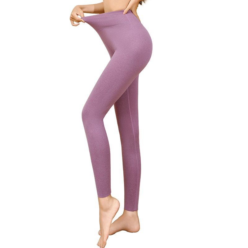 Trendy Women's Thermal Pants with Ab Sides, Anti-Pilling Base Layer Pants, Tummy Control Integrated Pants, Nine-Point Pants, Trendy Style