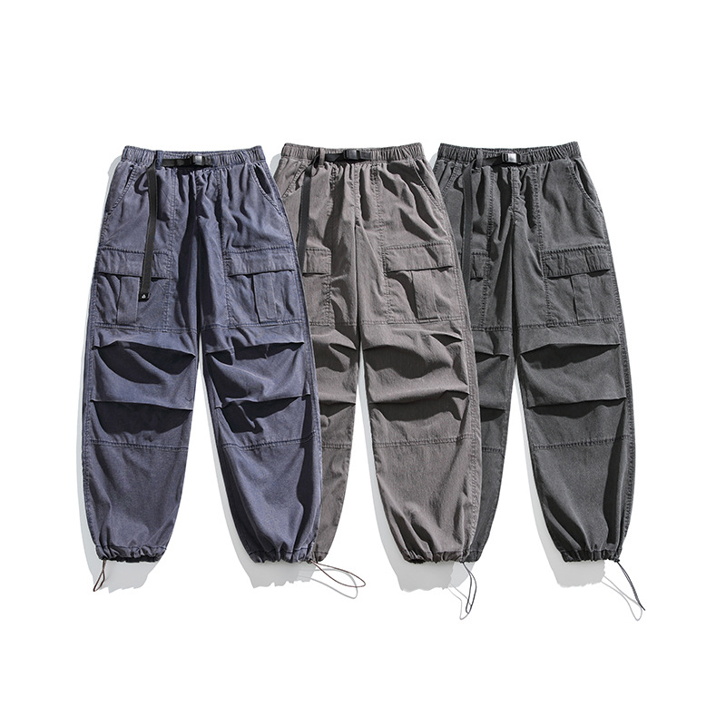 Джинсовые брюки с широкими штанинами для мужчин, новый стиль 2024, шорты для пожилых, свободные американские брюки