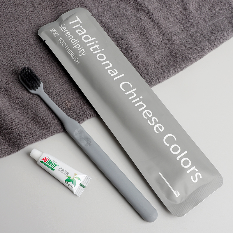 Wholesale Disposable Toothbrush with Toothpaste Two-In-One Toothbrush Set Hotel Guest Room B&B Toiletries