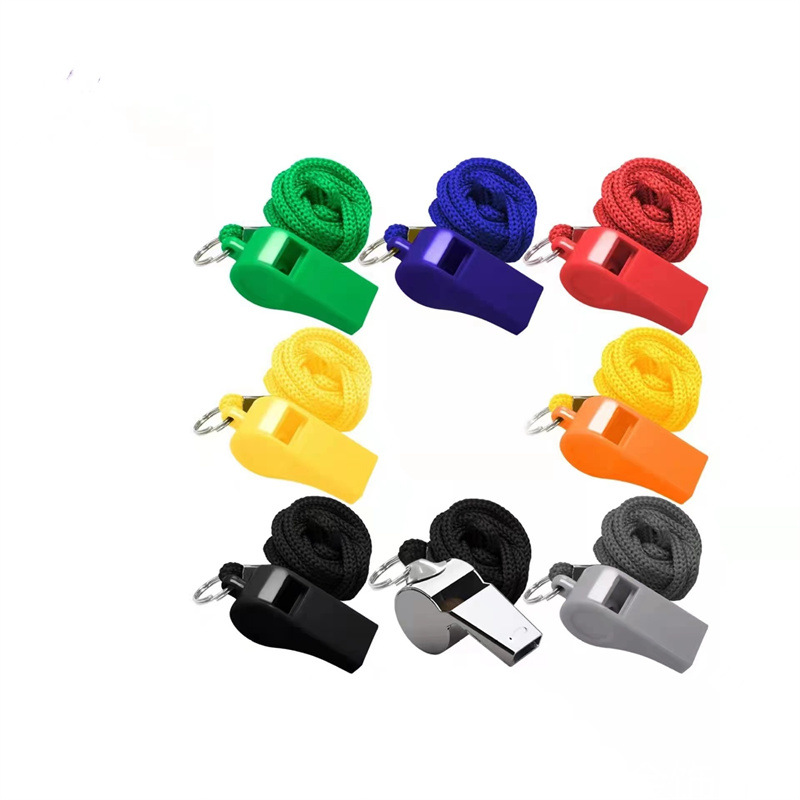 Plastic whistle high quality ABS plastic whistle outdoor sports training referee 6 words whistle cheer whistle