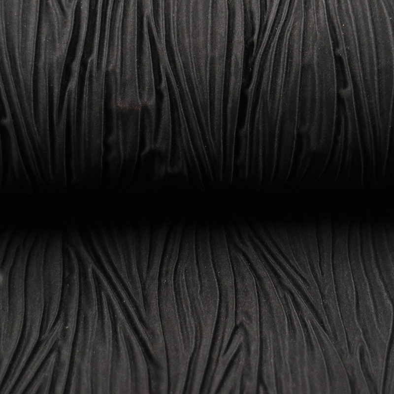 Customized Clothing Fabric Pleated Processing Handbags and Bags Pleated Fabric Zhizi 101 Square Pleated Leather Embossed Fabric