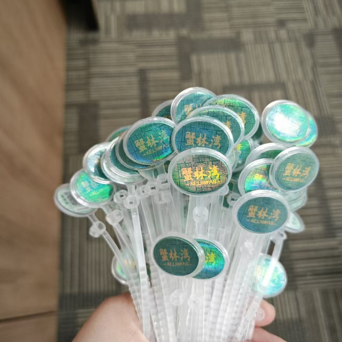 Следящий замок для курицы, утки и гусей, пряжка для куриного лапки, отслеживаемость птицы, один товар, один код, противоконтрафактная пряжка для куриного лапки, пряжка для краба