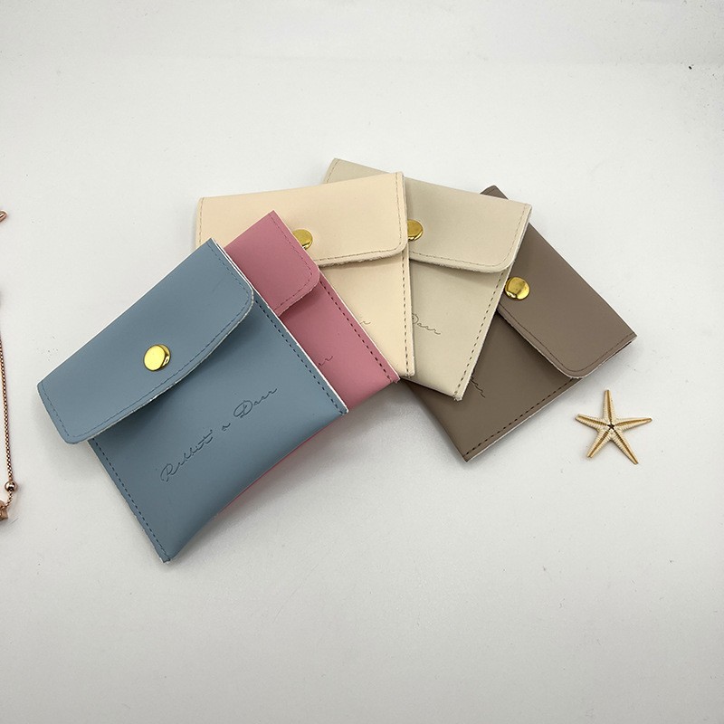 Jewelry Bag Leather Purse Velvet Bag Snap Bag Thickeneded Velvet Ring Necklace Jewelry Bag Custom Bag