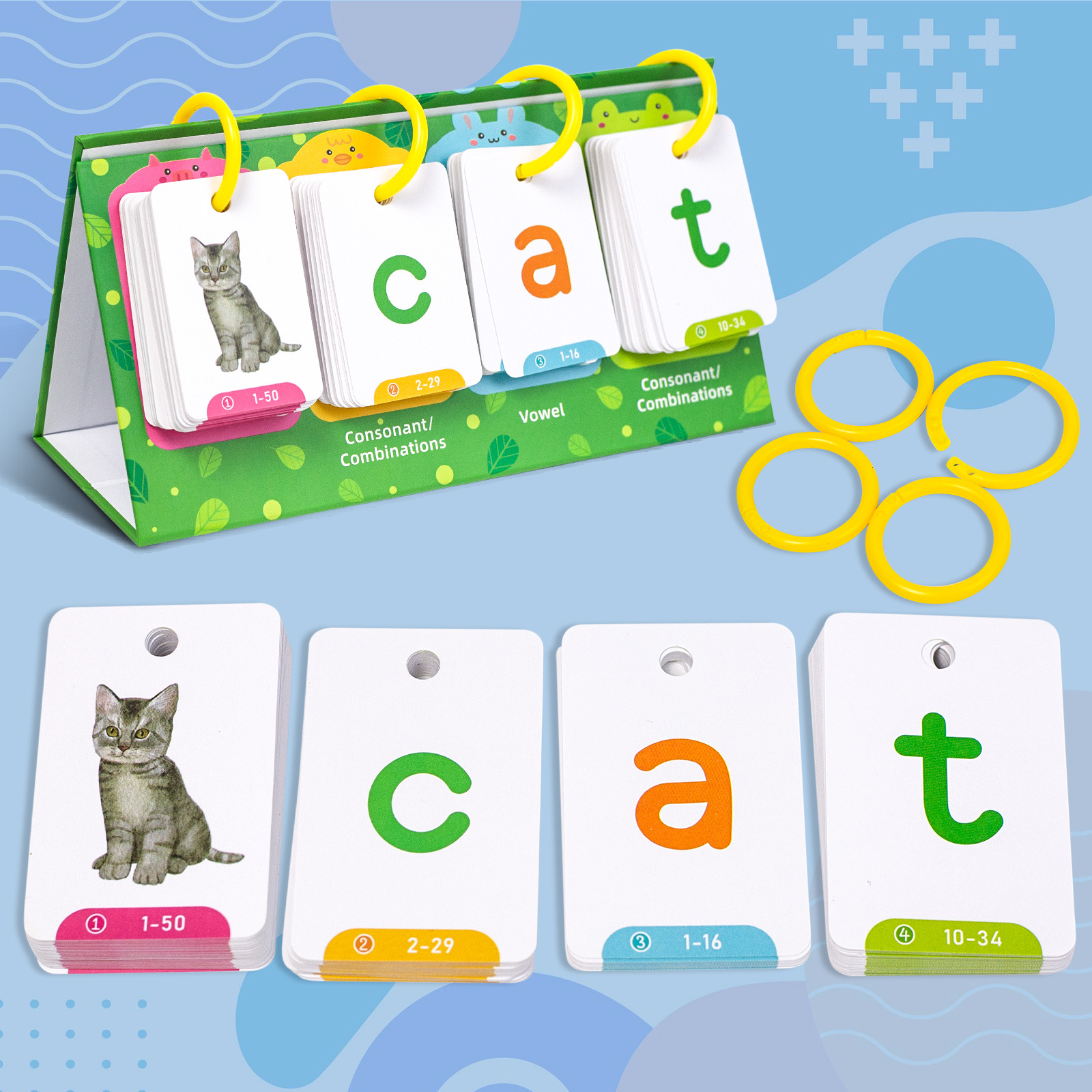 129 Visual Word Education Desktop Cards Early Education Enlightenment Picture and Text Recognition Cards Parent-Child Interaction Cards