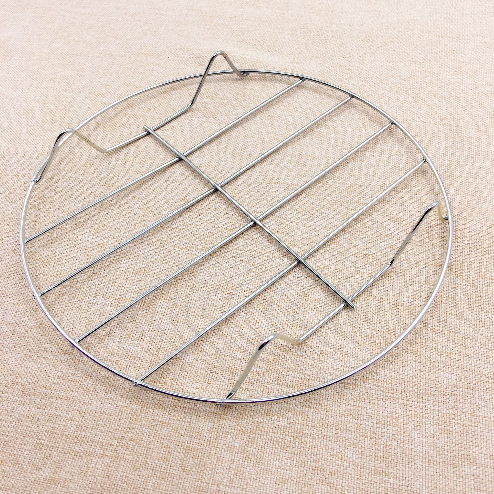 Metal steamer pot cover rack barbecue grill metal shelf bracket two yuan store department store supply