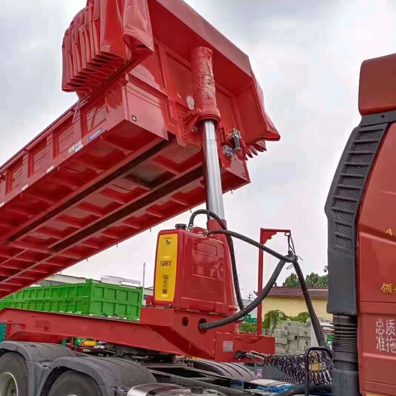 40-Foot Skeleton Box-Type Rear-Dump Truck, Mid-Box Transport Truck, Engineering Truck, Mining Truck, Mining Transport Truck
