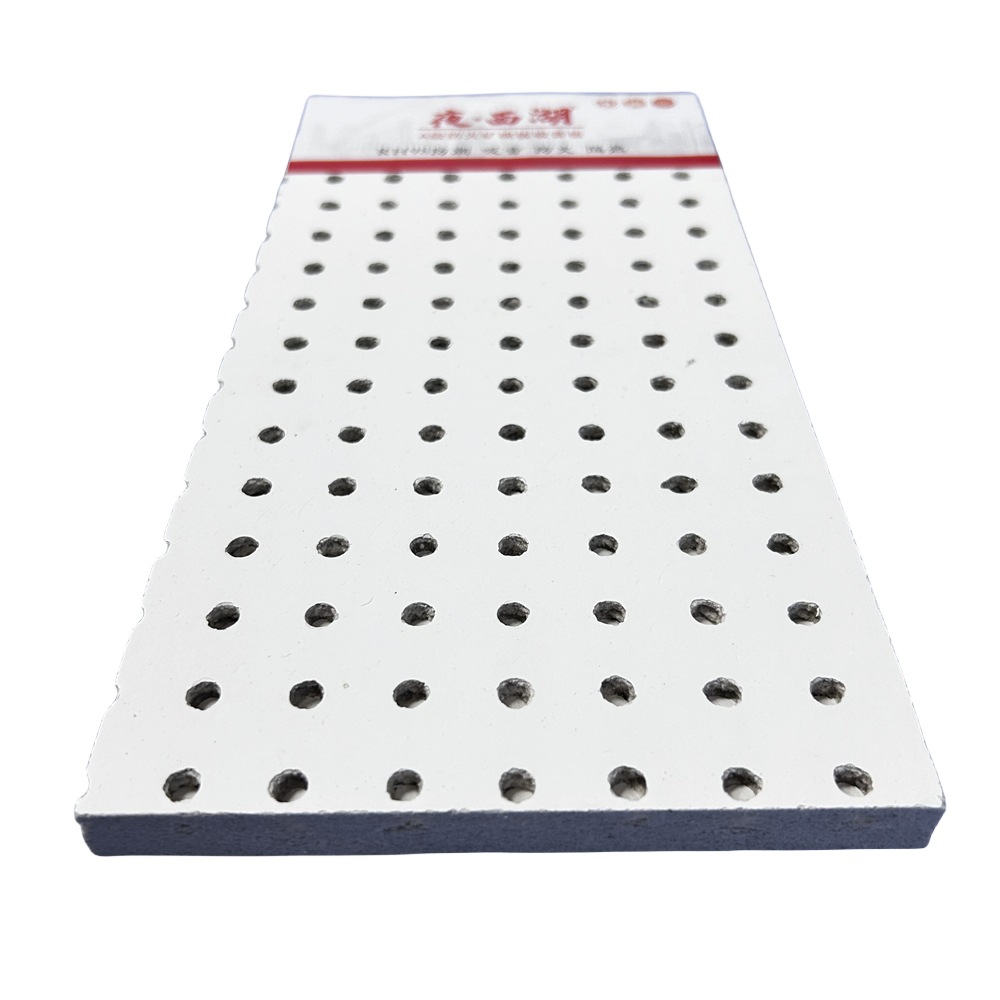 Night West Lake Glacier Perforated Mineral Wool Board Living Room Ceiling Office Flame Retardant Sound Insulation Board Ceiling Material