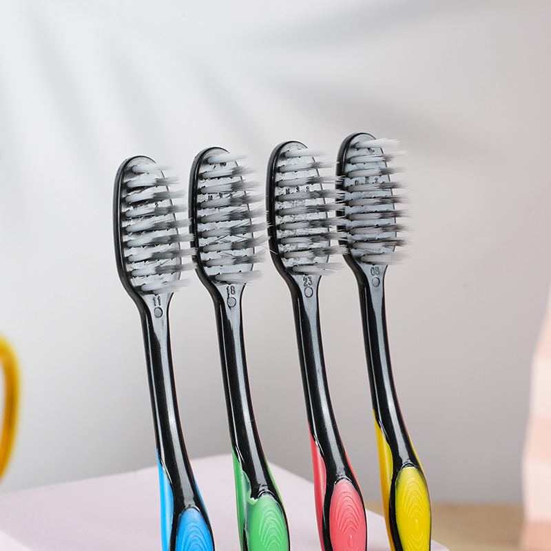 Adult Couple Household Independent Packaging Supermarket 2 Yuan Store Filament Soft Hair Toothbrush Little Doctor Bamboo Charcoal Soft Hair Toothbrush