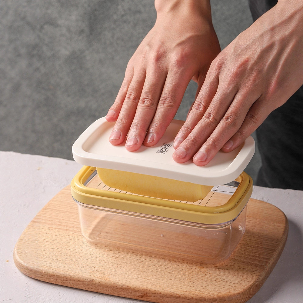 Коробка для нарезки масла, герметичная, прямоугольная, для хранения сыра