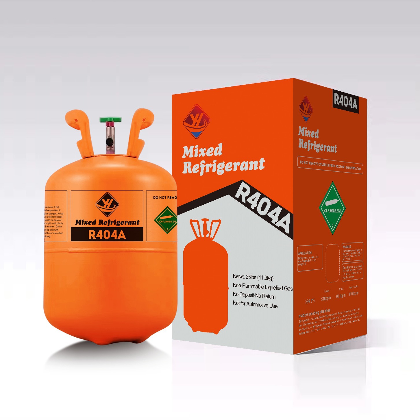 R134A Refrigerant Net Weight 13.6kg Industrial Refrigerant Cold Storage Special Car Air Conditioning Refrigerant Refrigerant