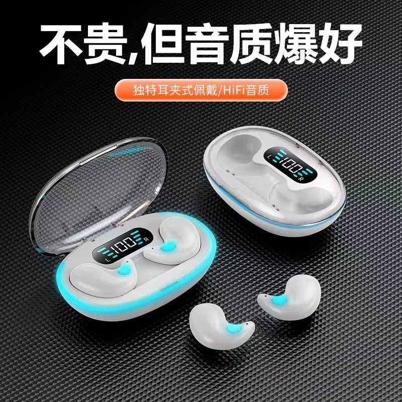 New Ultra-Thin Invisible In-Ear X55 Bluetooth Headset Ultra-Long Battery Life Wireless Noise Reduction Digital Display Macaron Headset