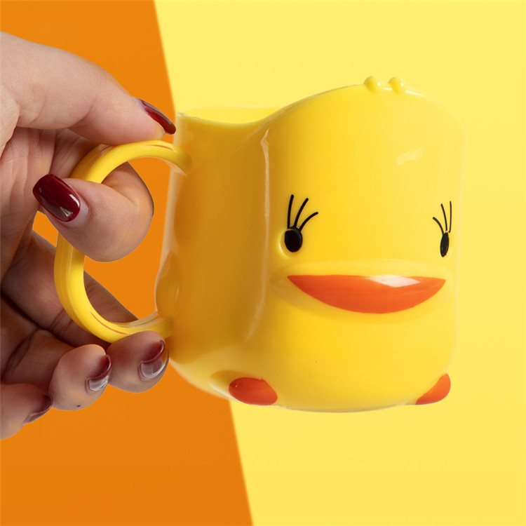 Thickened yellow duck cute mouthwash Cup children's creative cartoon water Cup brushing wash cup Cup creative gift
