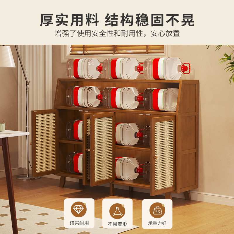 New sideboard light luxury high sense of a generation of kitchen shelf wall cabinet seasoning cabinet storage rack