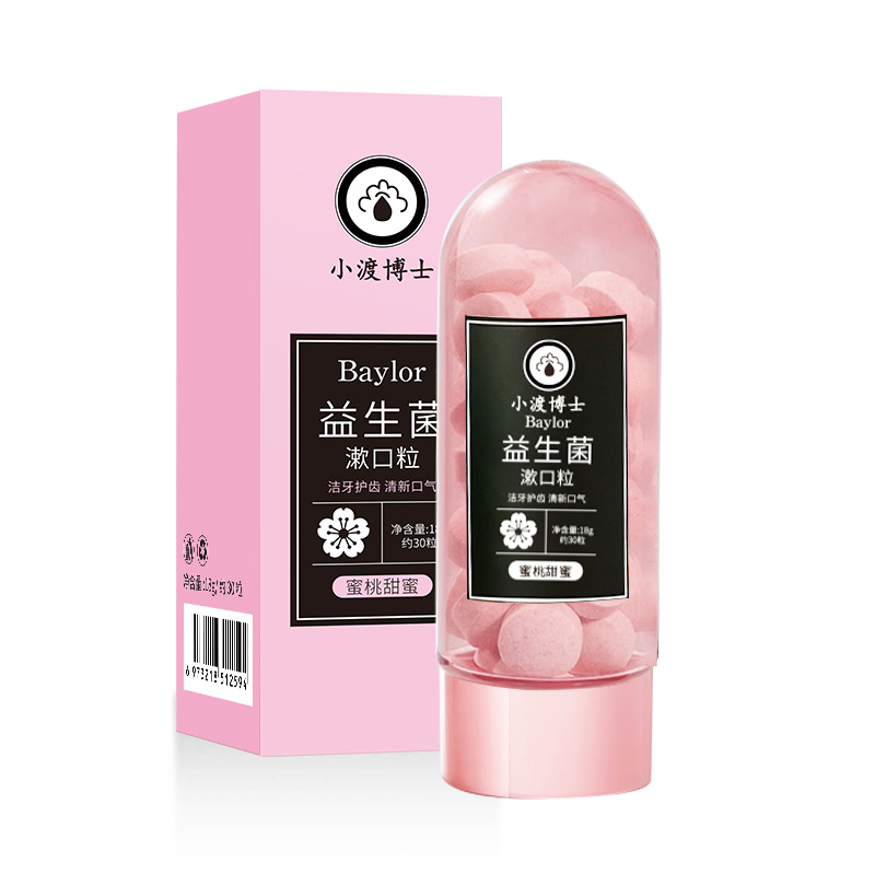 Dr. Xiaodu's Probiotic Mouthwash Tablets Solid Toothpaste Fresh Breath Mint Tablets Oral Cleaning