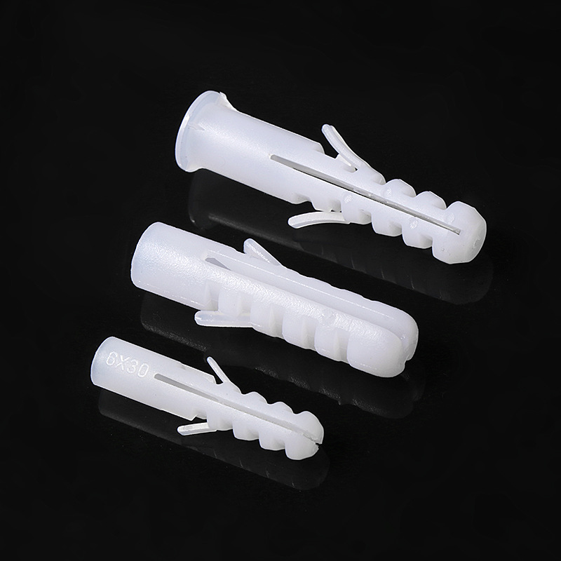 Haidi Bosi expansion pipe PE fish-type expansion bolt screw rubber plug plastic expansion plug expansion nail without cap 6 8