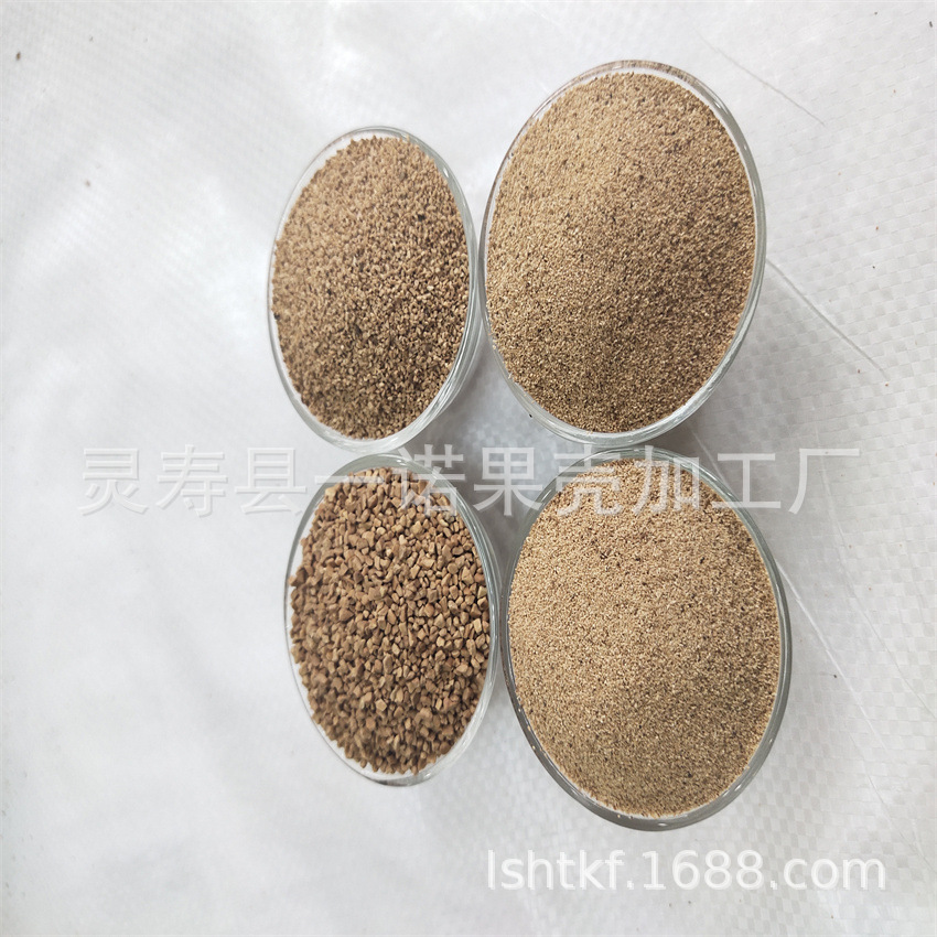 Обработка грецкого ореха песком с замороженными частицами Порошок из скорлупы грецкого ореха Спецификации Индивидуальный 40 Меш грецкие орехи частицы