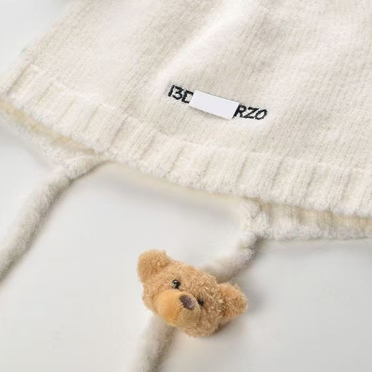 Bear Korean Style Light Luxury High Color Value Plush Pin Brooch Clothes Hat Cartoon Bear Cute Bag Accessories