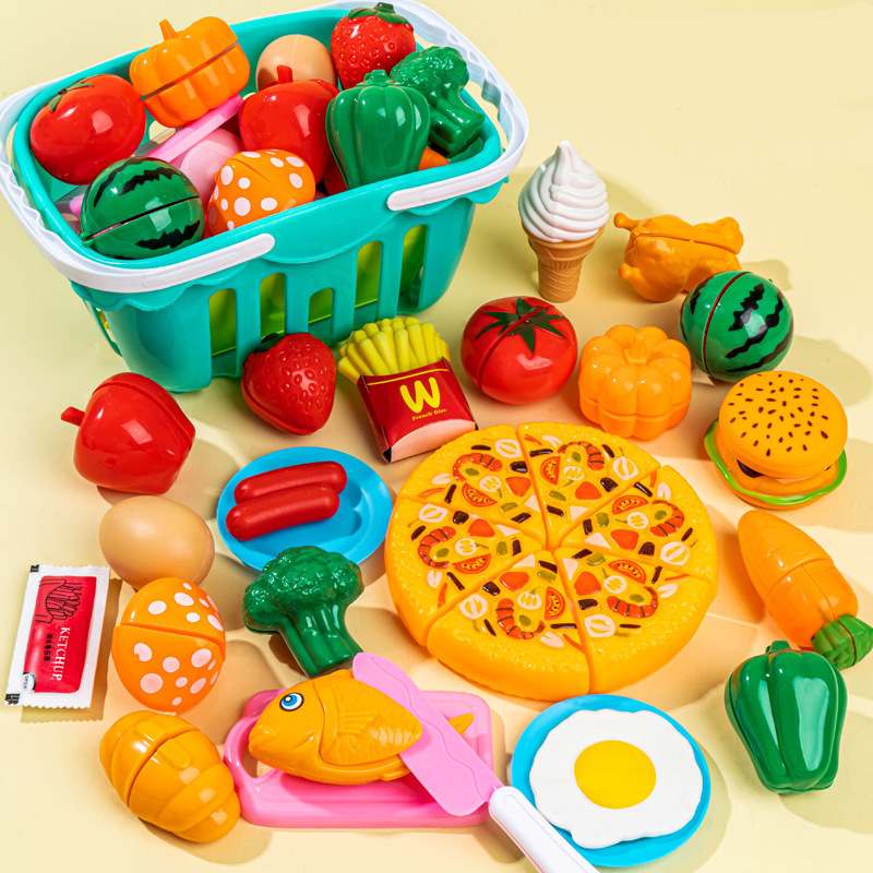 Cake Cutting Kitchen Cutting Vegetables Cutting Fruit Set Boys and Girls Gift Baby Play Toys Wholesale