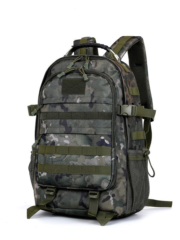 Cross-Border Outdoor Tactical Travel Mountaineering Hiking Sports Cycling Camouflage Waterproof Backpack Large Capacity Backpack