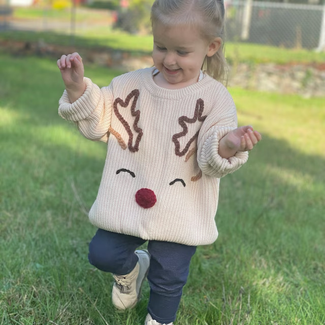 Hand Embroidery Name Color Dot Children's Sweater Cotton Baby Embroidery Christmas Birthday Etsy diy