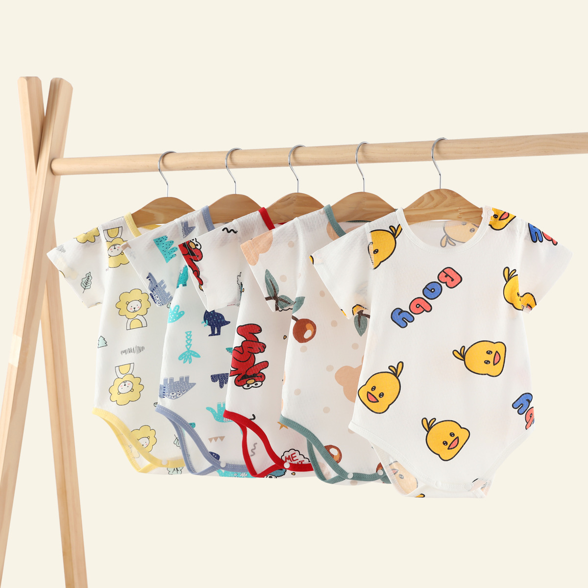 Комбинезон для новорожденных, чистый хлопок, летние пижамы