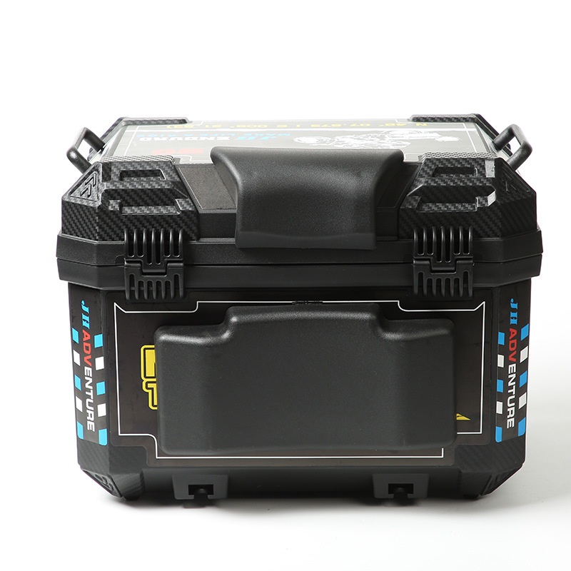 Cross-border 45L fourth-generation motorcycle tail box large-capacity universal electric vehicle trunk non-aluminum storage box