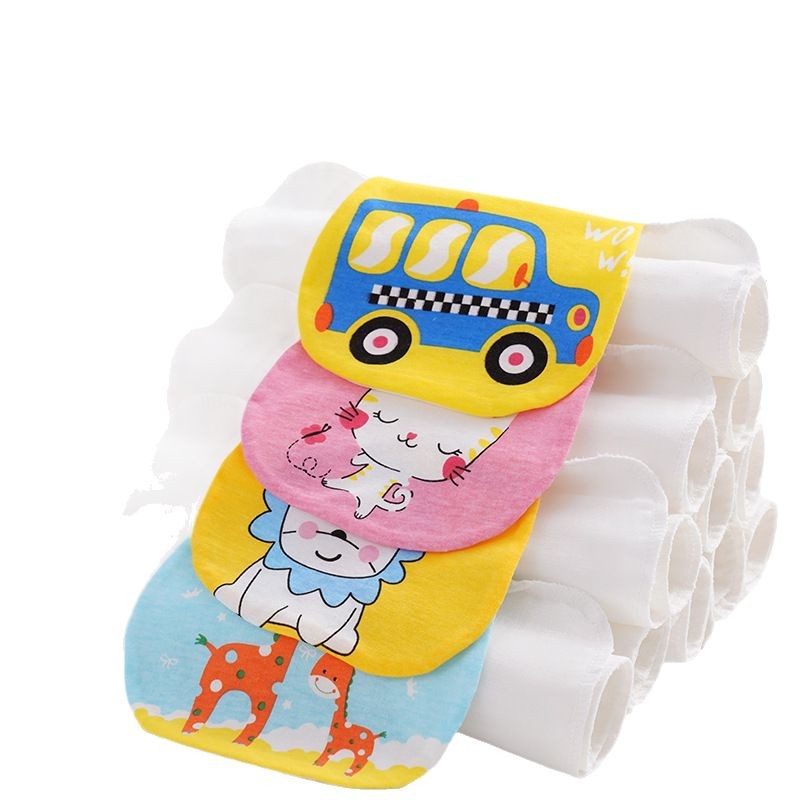Children's Sweat-Absorbent Towel Baby Cotton Type a Gauze Large Kindergarten Absorbent Towel Pure Cotton Sweat Towel Factory Wholesale