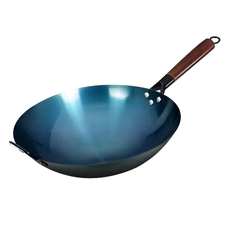Traditional Old-fashioned Household Wok Round-bottomed Iron Pan Non-stick Wok Wok Open Wok Uncoated Wok Free-boiling Wok