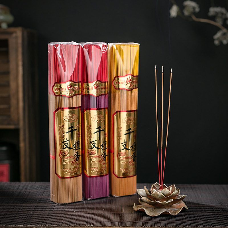 Smokeless gold roll money incense money incense gold incense home incense Buddha incense 33cm39cm49cm bamboo incense hook stove incense