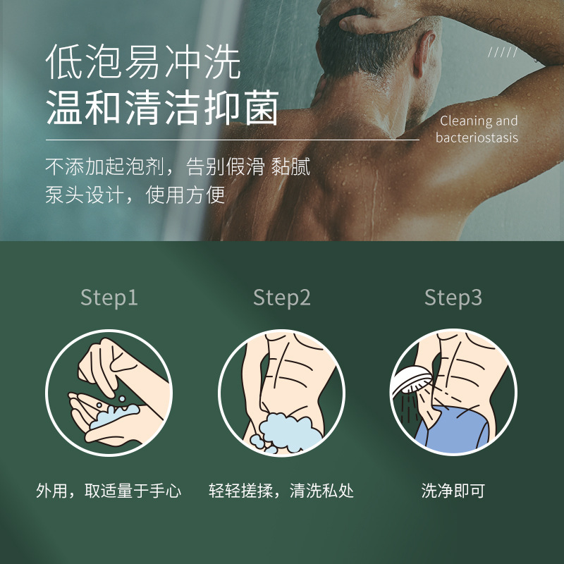 Beijing Tongrentang men's herbal antibacterial lotion male scrotum dampness itching relieving itching private parts cleaning care solution