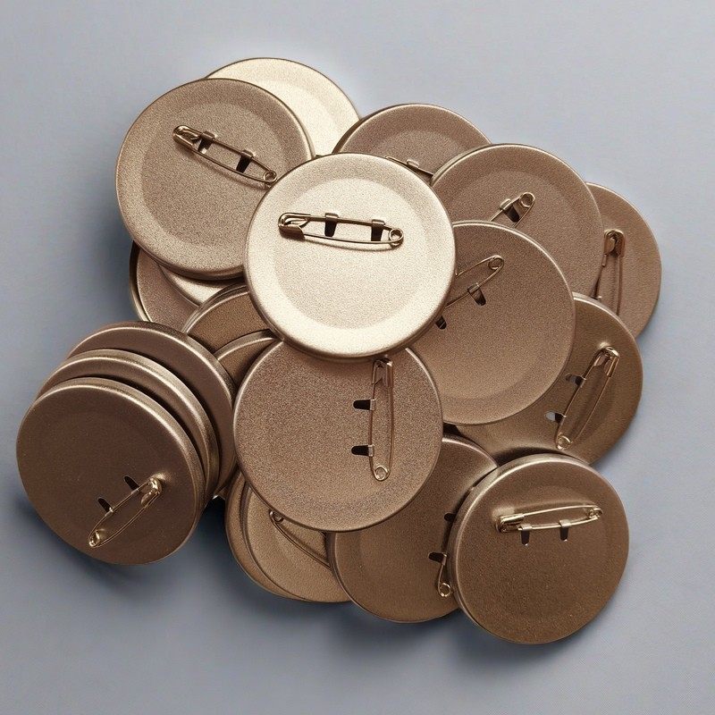 58MM frosted day valley tinplate badge consumables rust-proof paper clip badge thin material