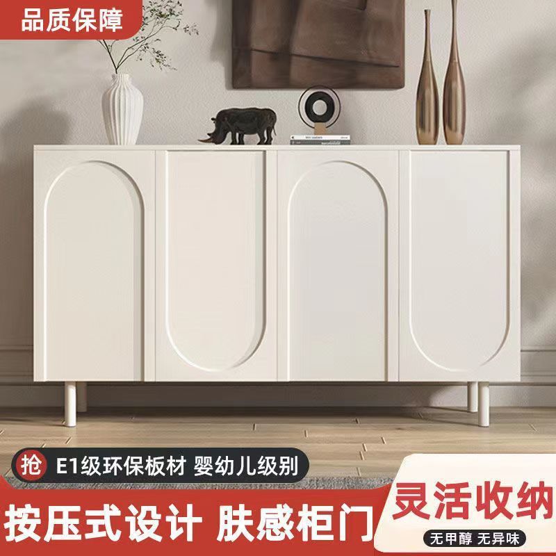 Nordic cream style home cabinet shoe cabinet installation-free hallway cabinet storage cabinet small apartment large capacity shoe cabinet