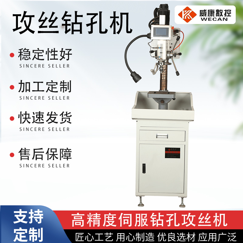 Hardware Processing Equipment Servo Tapping and Drilling Dual-Purpose Machine High-Precision Tapping Machine Small Multi-Function Drilling and Chamfering Machine