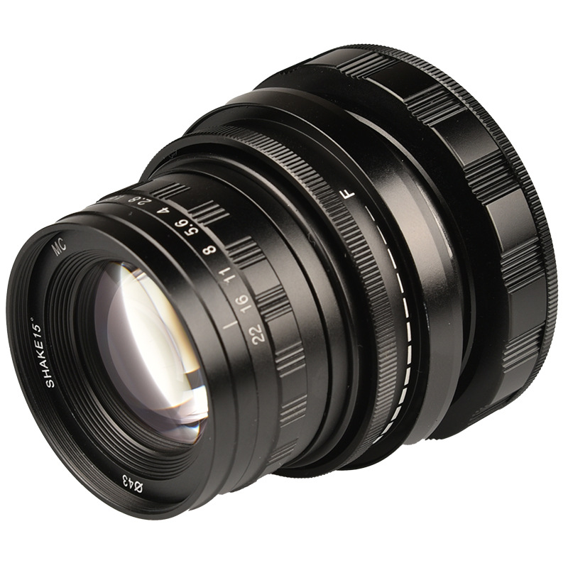 50mm F1.6 Manual Fixed Focus Shift Full Frame Lens 15 Degree Tilt Adjustment 360 Degree Rotation Miniature Photography