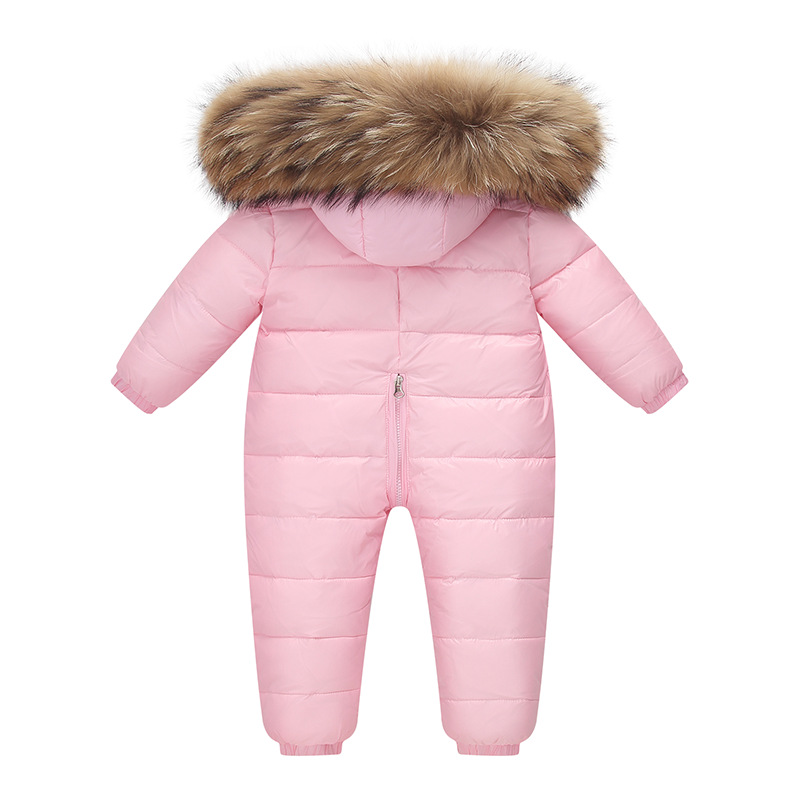 Factory Direct Sales European and American Baby New Baby Boys and Girls down Jumpsuits, Rompers, Outdoor Clothes