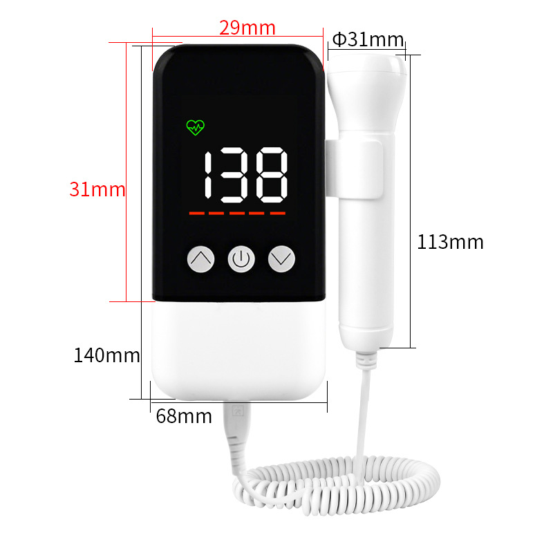 Huashizhen Fetal Heart Rate Monitor for Pregnant Women, Medical Fetal Heart Rate Monitor, Home Detection, Cross-Border Portable