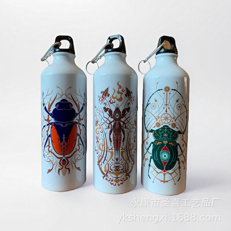 Low-Priced Outdoor Aluminum Sports Water Bottle, Mountaineering Bottle, Cycling Sports Fitness Water Bottle, Water Cup, 1 Piece for 5 Yuan