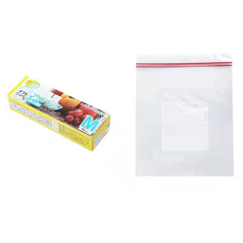 Fresh-Keeping Bag, Sealed Bag, Food Self-Sealing Food Fresh-Keeping Bag, Fresh-Keeping Bag, Household Food-Grade Double-Ribbed Dense Bag Storage