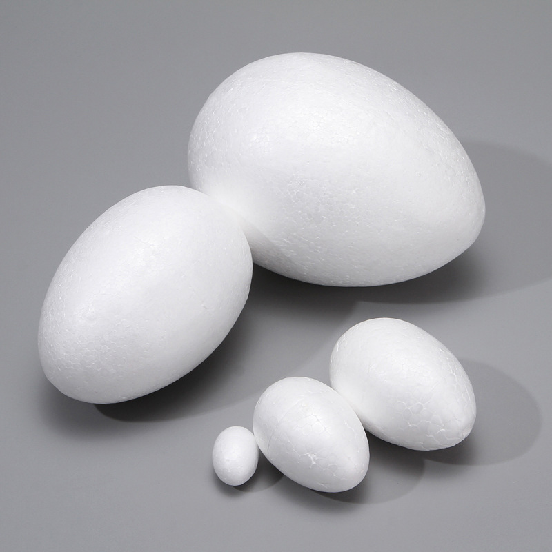 Factory Direct Supply Easter Solid Foam Egg Children's DIY Handmade Painted Material Kindergarten Styrofoam Ball