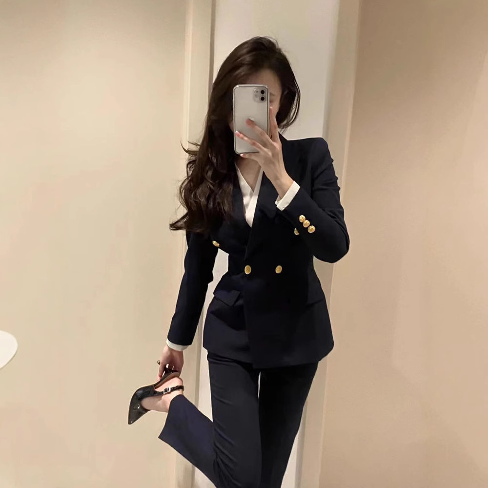 Formal suit female college student civil servant interview work clothes Spring and Autumn new professional suit suit high-end suit