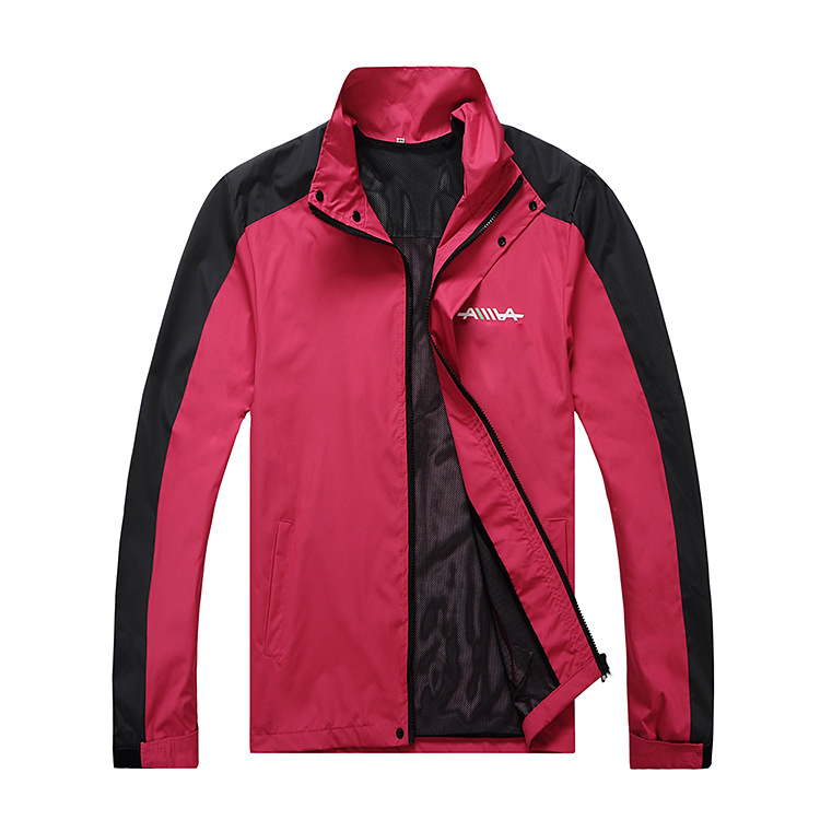 Advertising Windbreaker Color-Blocked Double-Layer Waterproof Windbreaker Men's Factory Corporate Workwear with Logo Printing
