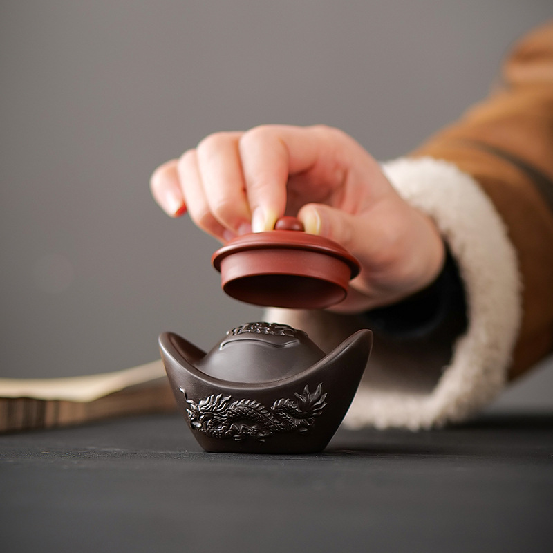 Аксессуары для кунг-фу чая, крышка для чая из пурпурной глины