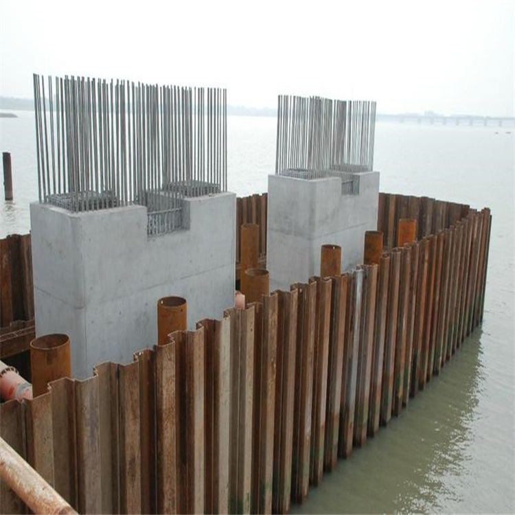 Tianjin Wholesale Jinxi Hot-Rolled Larsen Steel Sheet Pile Construction Site Construction Water-Stop Embankment Cold-Bent Piling Steel Sheet Pile