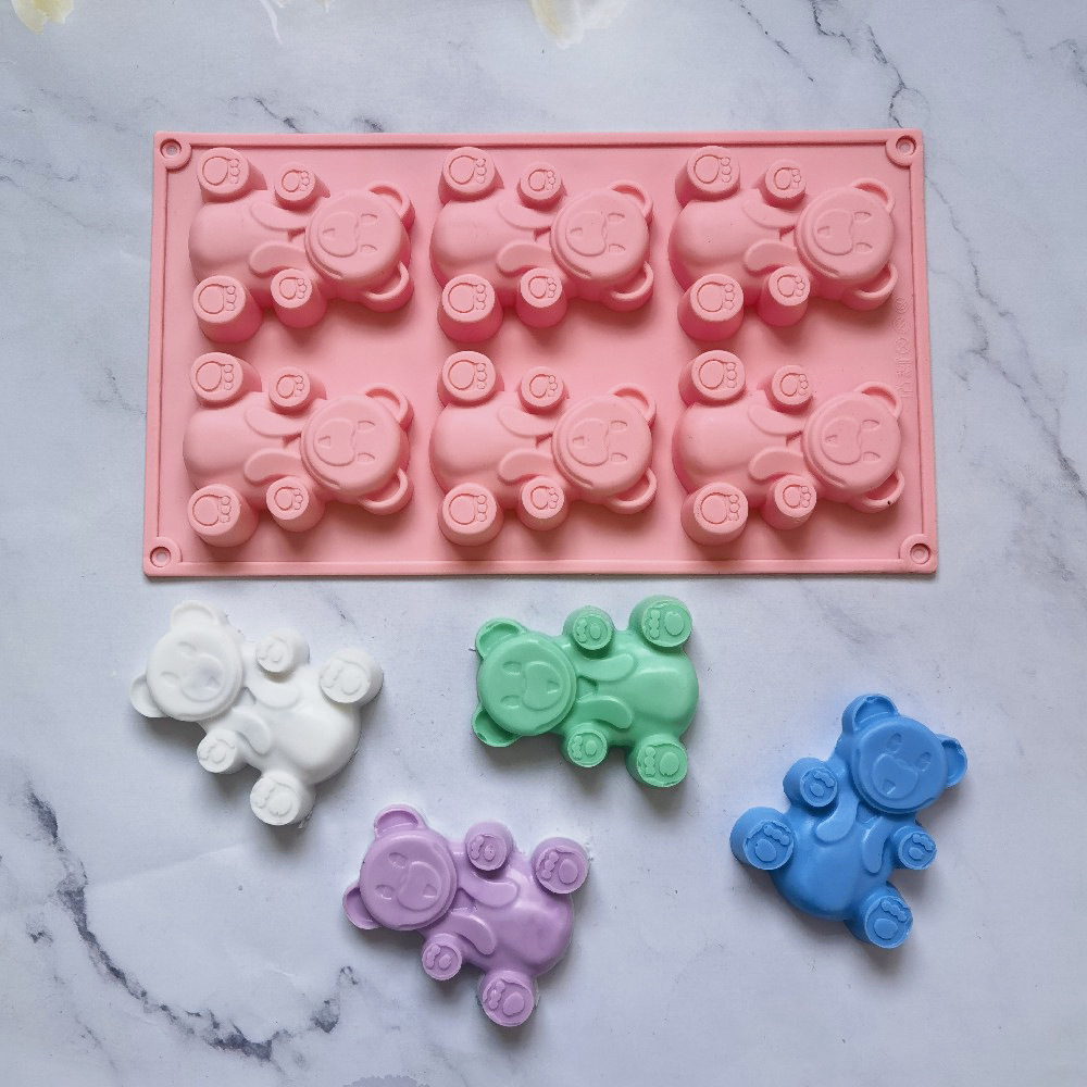 6 Lian Da Xiong 141 Silicone Mold Cake Ice Cream Pudding Dessert Mold Soap Baking Utensils