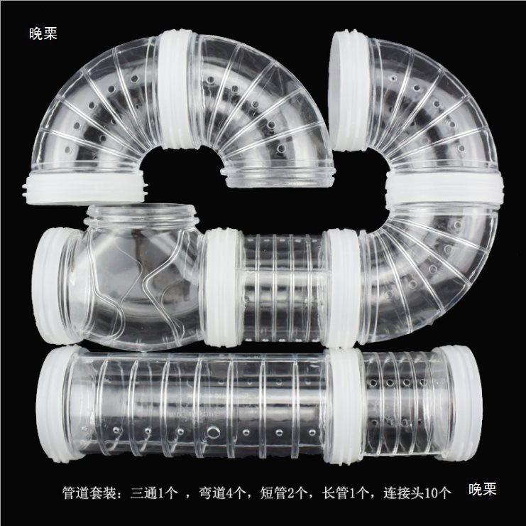 Hamster Cage External Wire Modified T-Type Parkour Acrylic Transparent Accessories Can Be Cage Toys Diyl Type