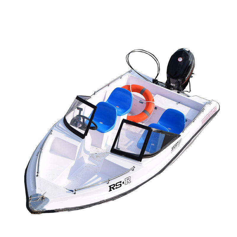 Double-Layer Glass Fast Boat Assault Boat Yacht Convertible High-Speed Boat Fishing Boat Sightseeing Tourist Boat