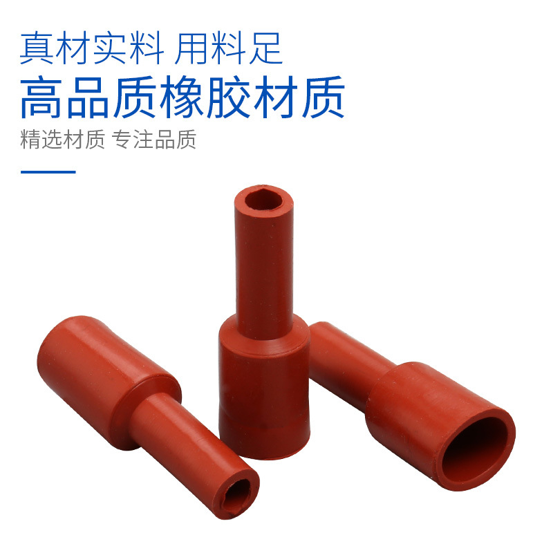 Factory 250 flag type silicone sheath 187 straight terminal connector cable joint insulation flame retardant protective sleeve
